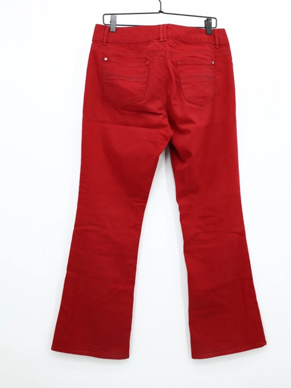 Tommy Hilfiger Red Bootcut Jeans Mid Rise Stretch Cotton Flare‎ Size 10